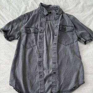 Banana Republic Short Sleeve Utility Button Down